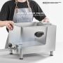 Deep Fryer with Basket and Lid Commercial Fryers with Oil Filtration and Timer 12L/11.6QT Electric Countertop Fryer Stainless Steel Single Tank Fryer for Home and Reastaurant Use 110V 1750W