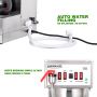 12 Cup Commercial Coffee Maker Auto Filling Drip Coffee Maker Machine with 3 Glass Carafes 3 Warmers Stainless Steel Pour Over Coffee Brewer with Hot Water Dispenser for Restaurant Office Cafe 
