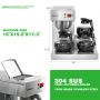 12 Cup Commercial Coffee Maker, Drip Coffee Maker Machine with 3 Warmers Plate and 3 Glass Decanters, Stainless Steel Pour Over Commercial Coffee Brewer for Restaurant, Office, Cafe Use 