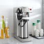 Auto-Filling Commercial Airpot Coffee Brewer 2.2L/74oz Dirp Coffee Maker Machine with 24 Hours Hot Thermal Carafe Stainless Steel Pour Over Coffee Dispenser 120V/1450W for Restaurant Office