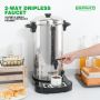 Commercial Coffee Urn 50 Cup/8L Coffee Dispenser with Upgraded Percolator, 304 Stainless Steel Hot Water Urn Beverage Dispenser with Keep Warm Mode, Large Coffee Maker for Catering Party