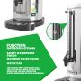 Commercial Coffee Urn 50 Cup/8L Coffee Dispenser with Upgraded Percolator, Double Wall 304 Stainless Steel Hot Water Urn Beverage Dispenser with Keep Warm Mode, Large Coffee Maker for Catering Party