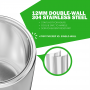 Commercial Coffee Urn 50 Cup/8L Coffee Dispenser with Upgraded Percolator, Double Wall 304 Stainless Steel Hot Water Urn Beverage Dispenser with Keep Warm Mode, Large Coffee Maker for Catering Party